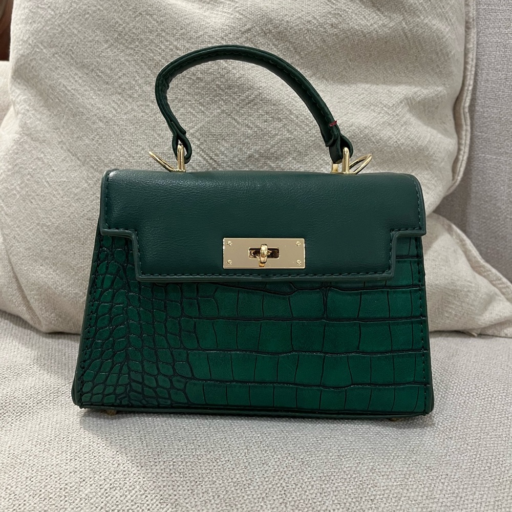 Dark green mini bag